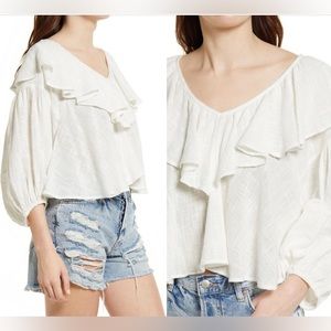 Free People Zuri Ruffled Blouse